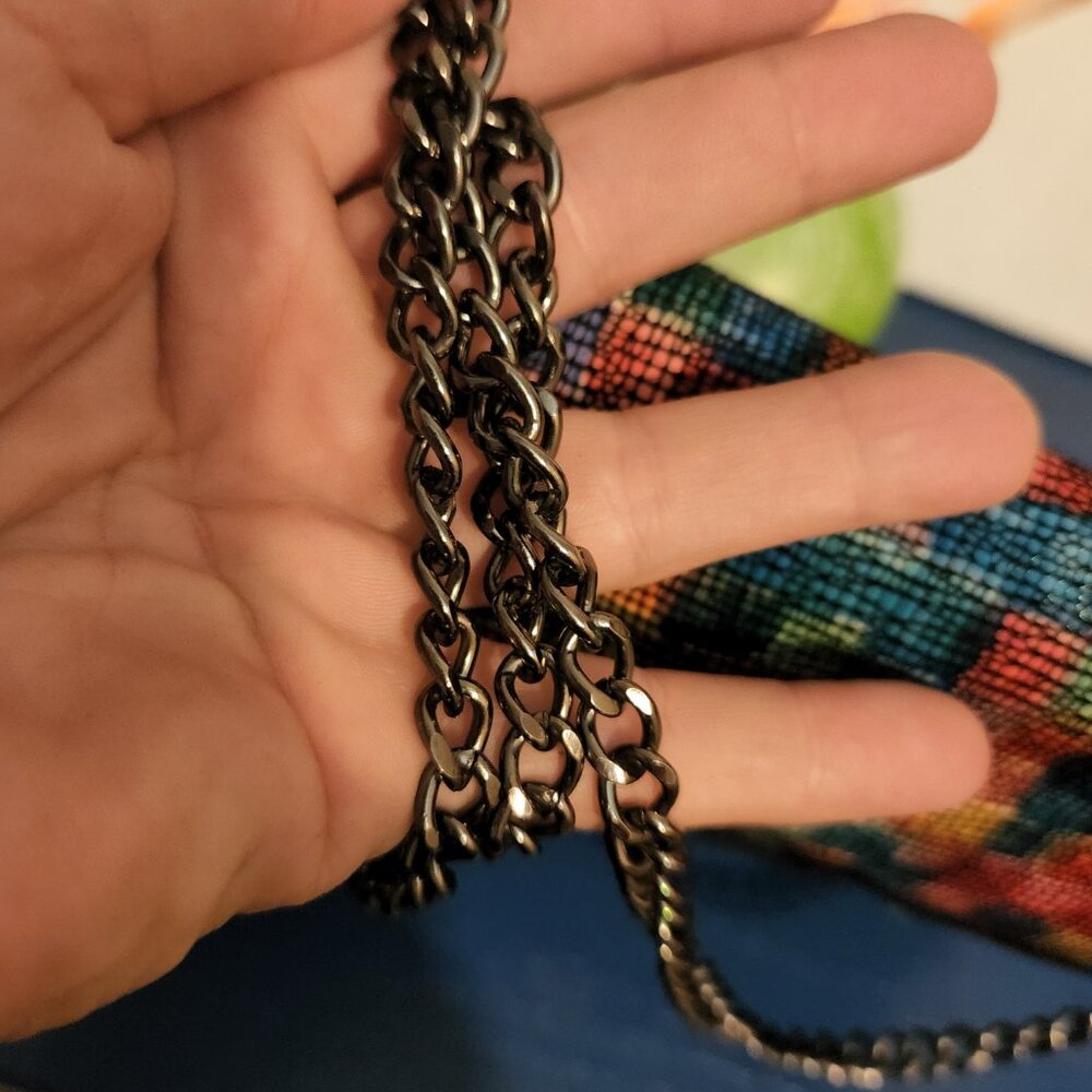 New Small Marmi Rainbow Colored Rectangular Soft … - image 2